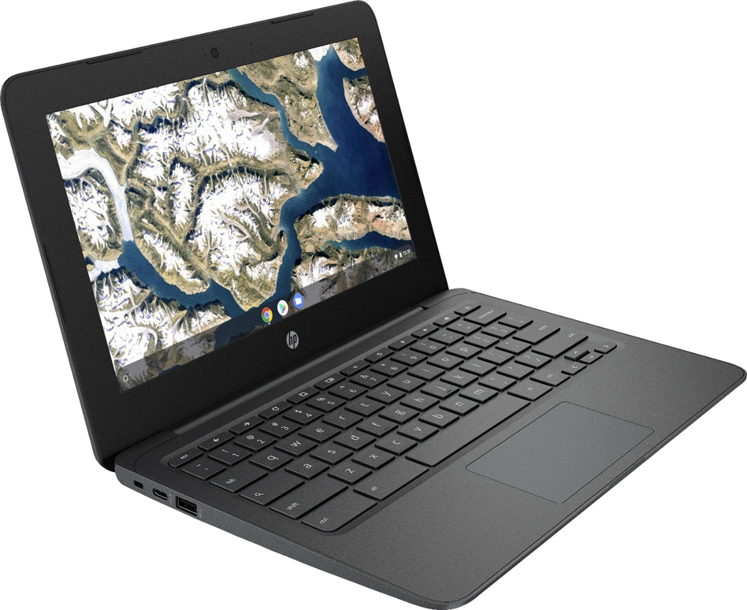 HP Flagship Chromebook, 11.6' HD (1366 x 768) Display, Intel Celeron Processor N3350, 4GB LPDDR2, 32GB eMMC, Chrome OS, HD Graphics 500, 11A NB0013DX, Ash Gray